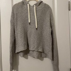 American Eagle Sweater Hoodie Size M Grey